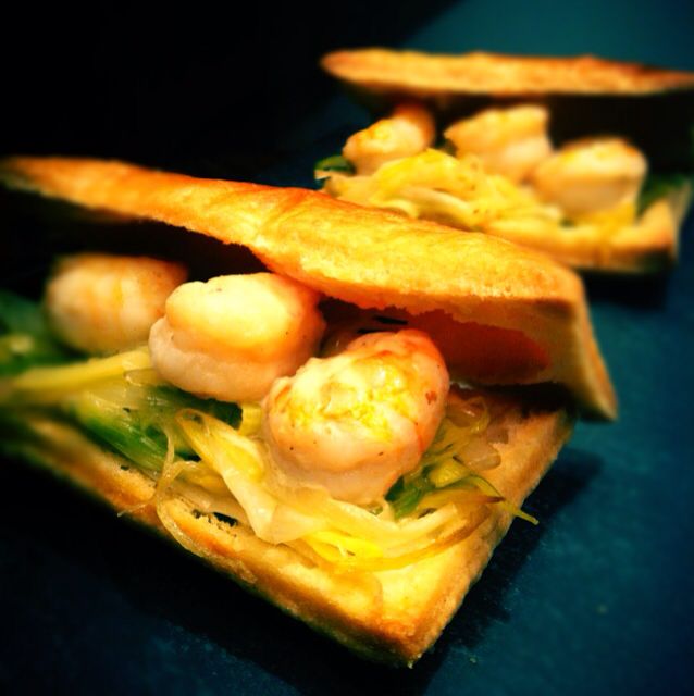 feuilletés langoustines